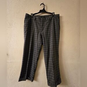 Banana Republic Charcoal Plaid Pants